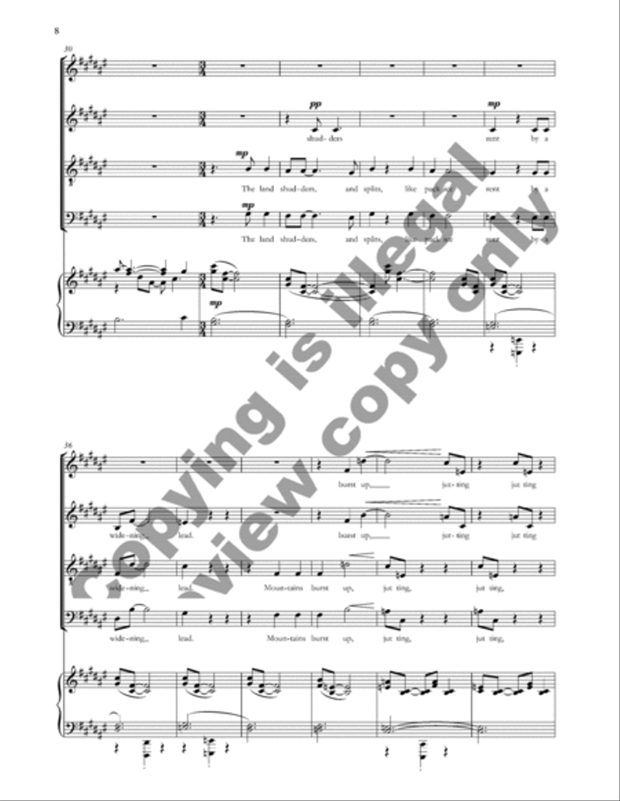 A River out of Eden (Choral Score) 4-Part scores gallery preview page 7