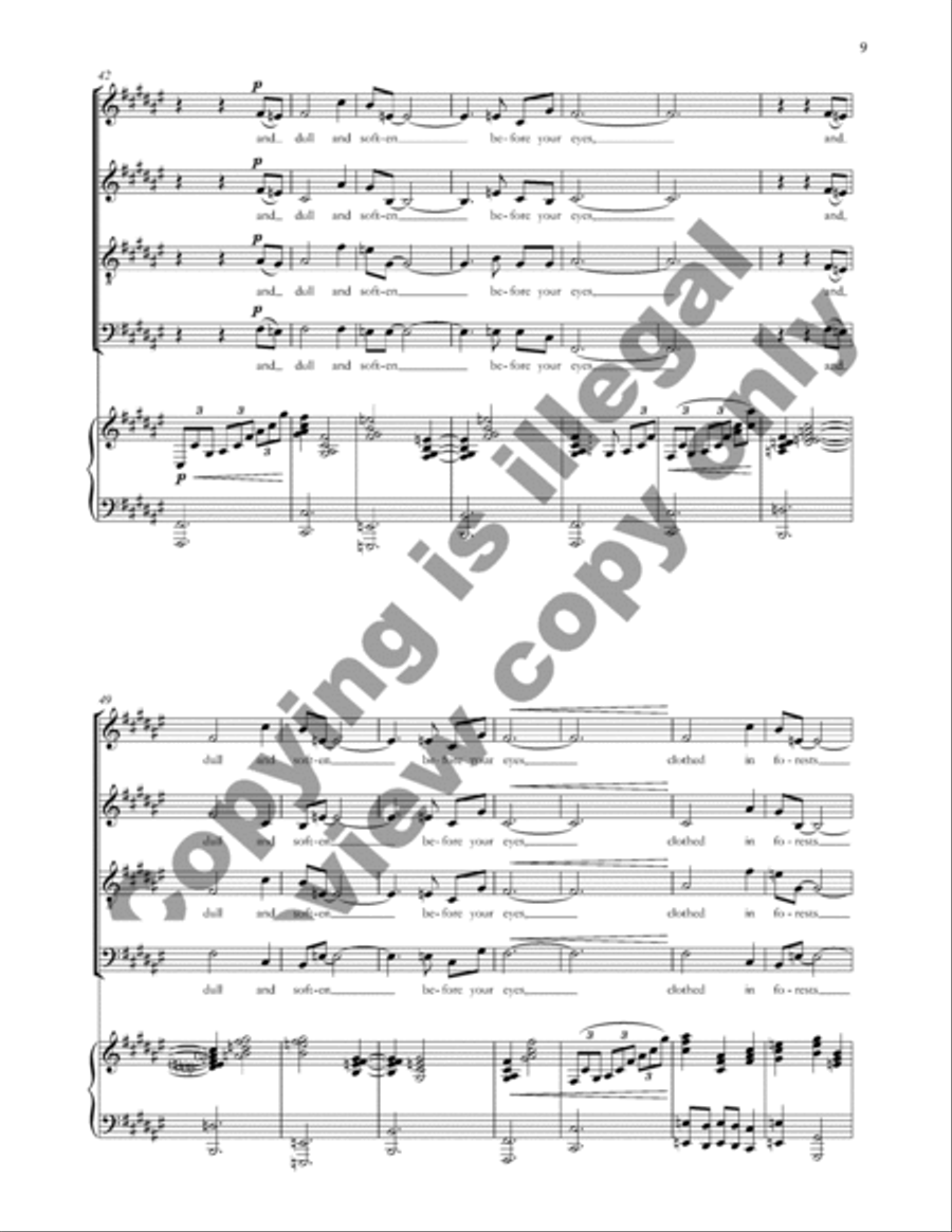 A River out of Eden (Choral Score) 4-Part scores gallery preview page 8