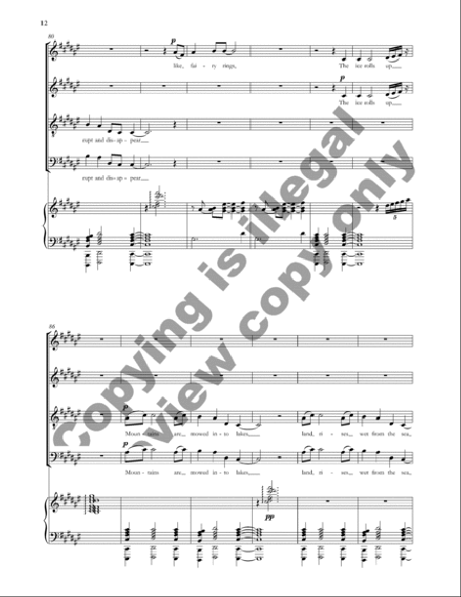 A River out of Eden (Choral Score) 4-Part scores gallery preview page 11