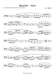 Bourée from the fifth French suite by J.S. Bach arranged for flute and bassoon