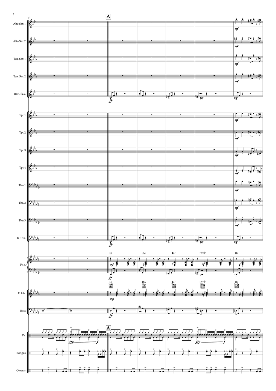 God Put A Smile Upon Your Face Jazz Ensemble scores gallery preview page 2