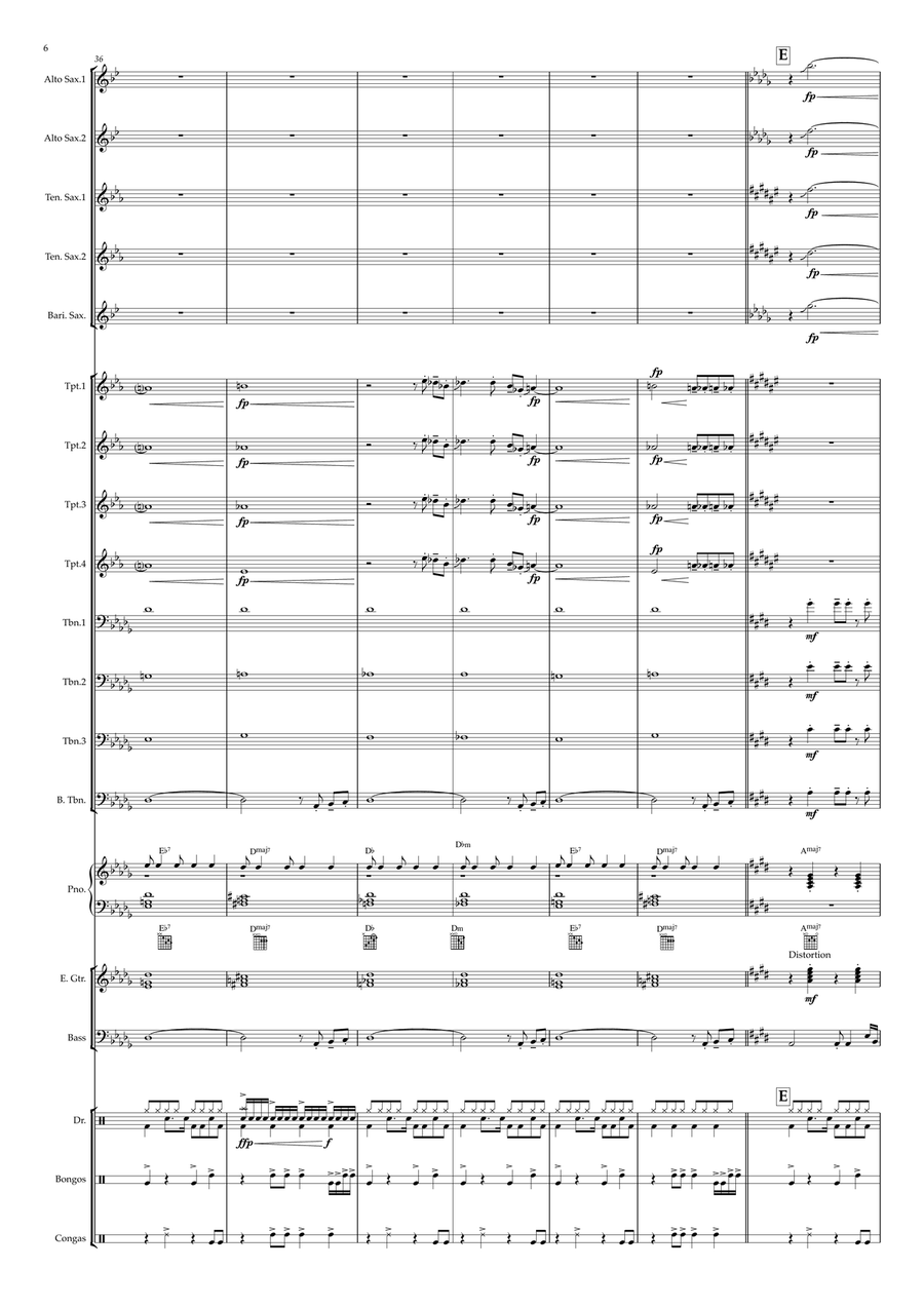 God Put A Smile Upon Your Face Jazz Ensemble scores gallery preview page 6
