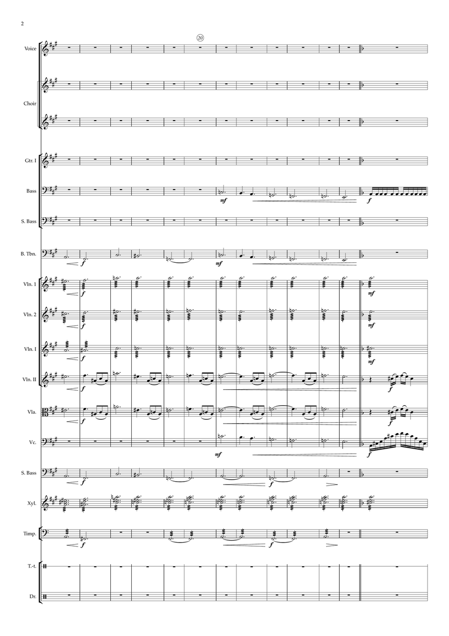 Exogenesis: Symphony Part I (overture) Large Ensemble scores gallery preview page 2