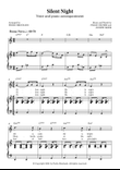 Silent Night in Bossa Nova - For Voice and Piano (in C)