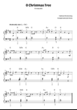 O Christmas Tree (easy piano – with chords)