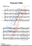 Pizzicato polka - Saxophone Quartet satb (score & parts)