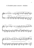 A. Scriabin piano concerto themes