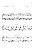 S. Rachmaninoﬀ piano concerto no. 3 - theme from Finale