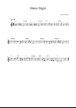 Silent Night - Main melody with chords for accompaniment