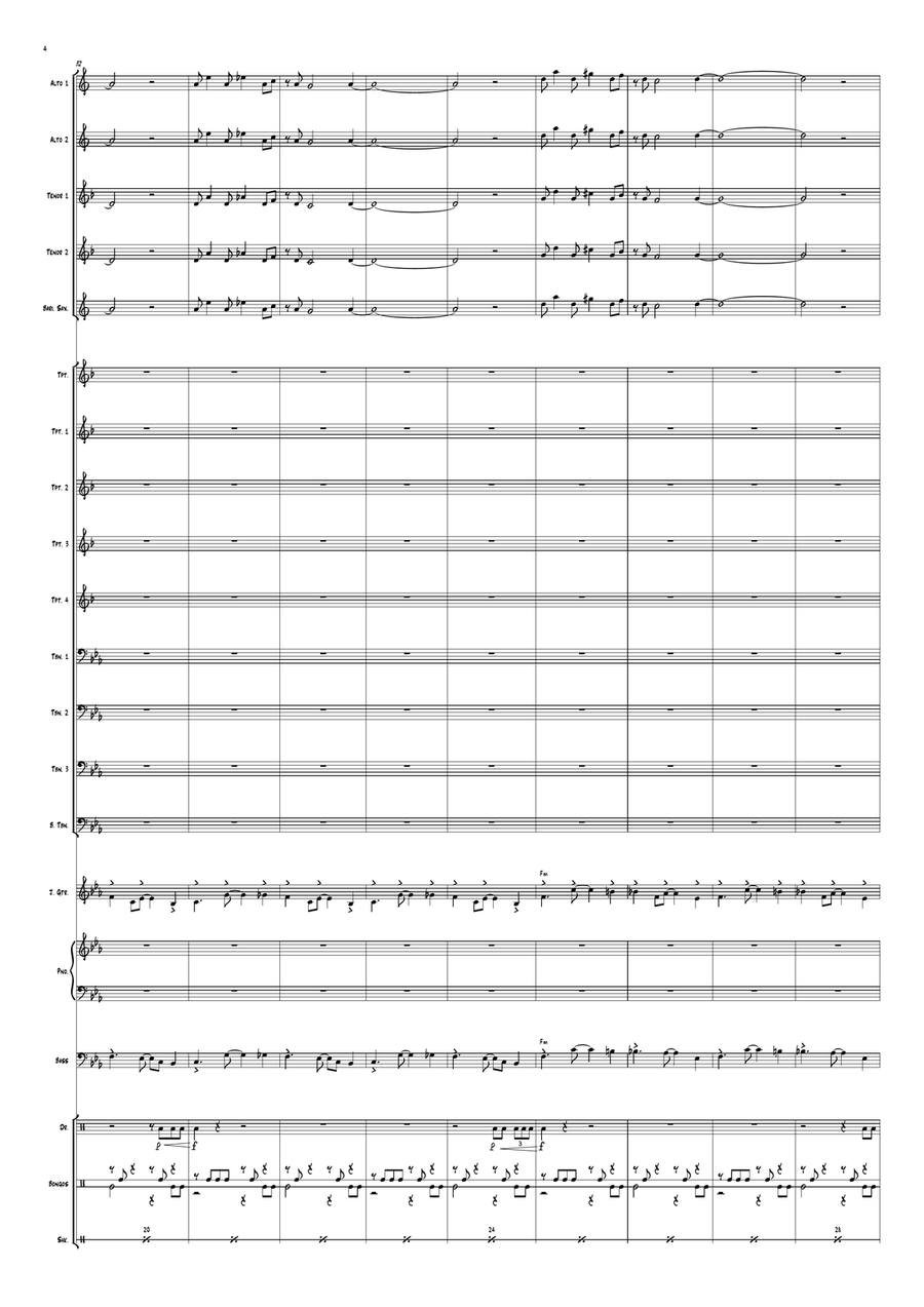 Tank! Tank! Jazz Ensemble scores gallery preview page 4