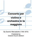 Concerto per violino e orchestra in la maggiore