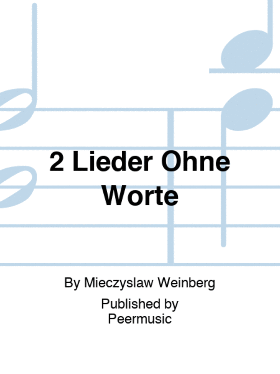 2 Lieder Ohne Worte Violin Solo scores gallery preview page 1