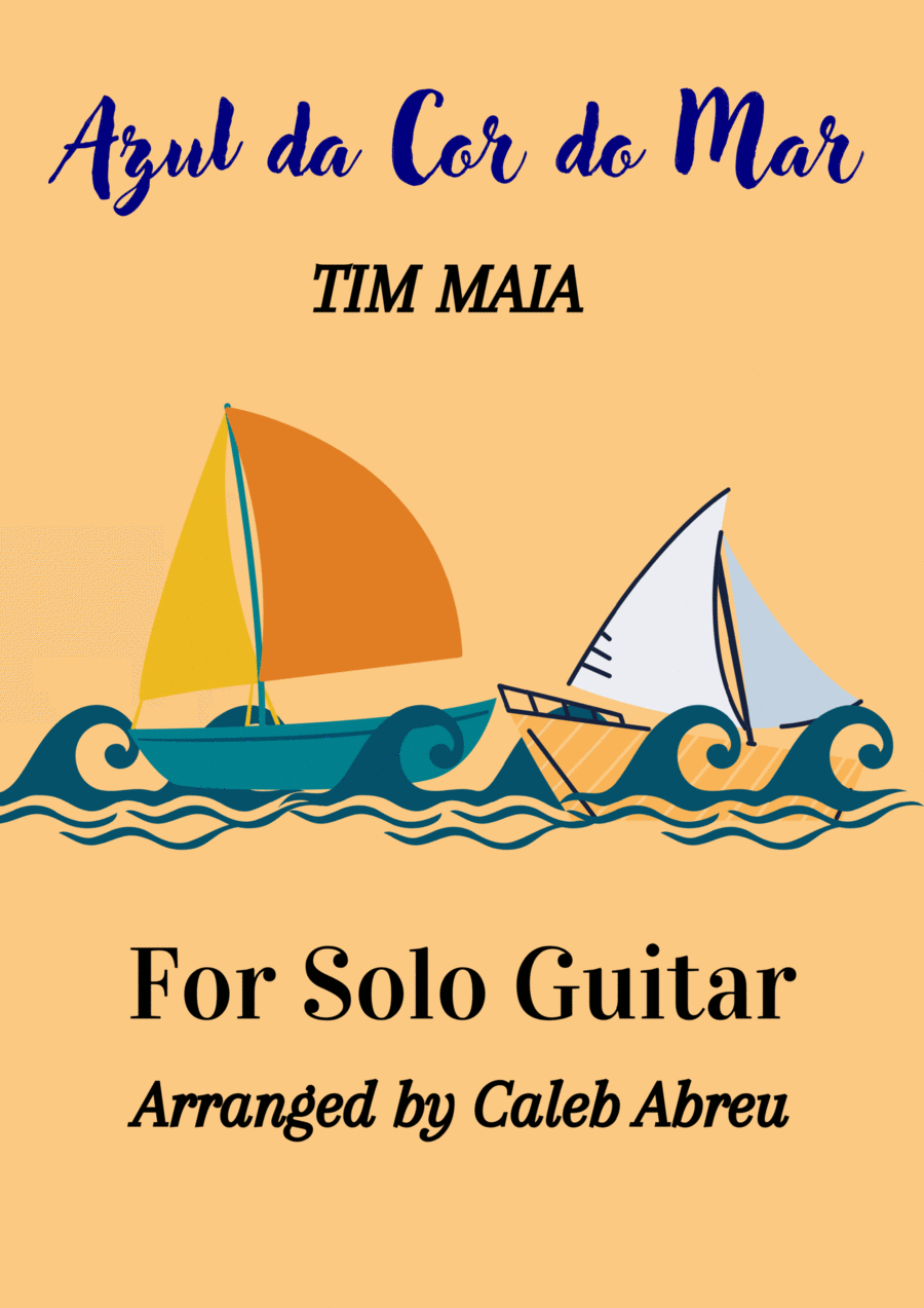 Azul da Cor do Mar For Guitar Solo Electric Guitar scores gallery preview page 1