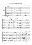 O Come All Ye Faithful - String Quartet (Score and all parts)