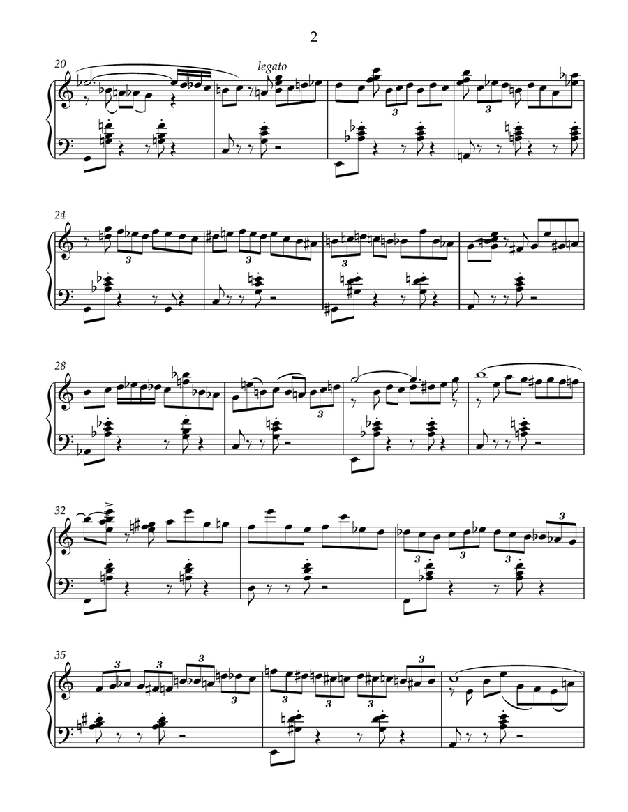 Etude-caprise #1 for free bass button accordion Accordion scores gallery preview page 2