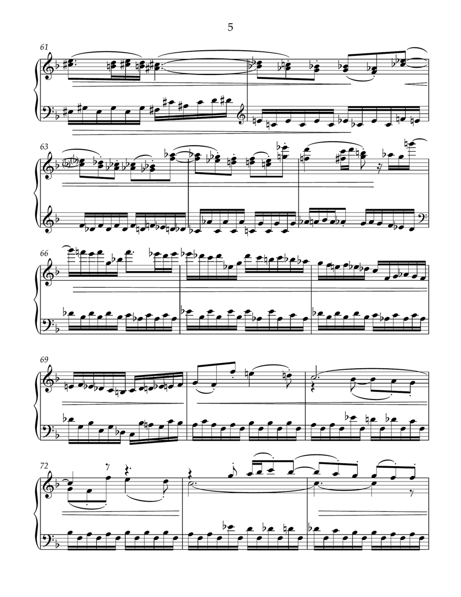 Etude-caprise #2 for free bass button accordion Accordion scores gallery preview page 5