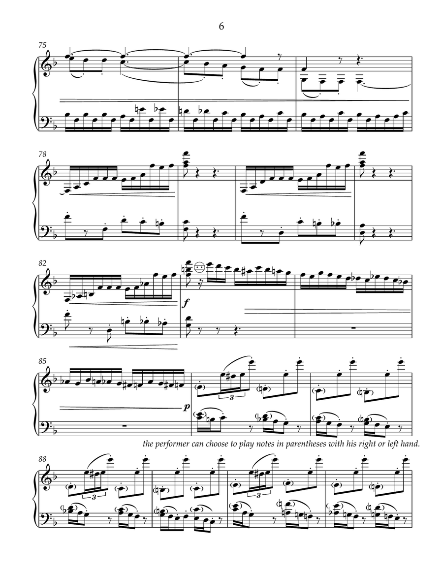 Etude-caprise #2 for free bass button accordion Accordion scores gallery preview page 6