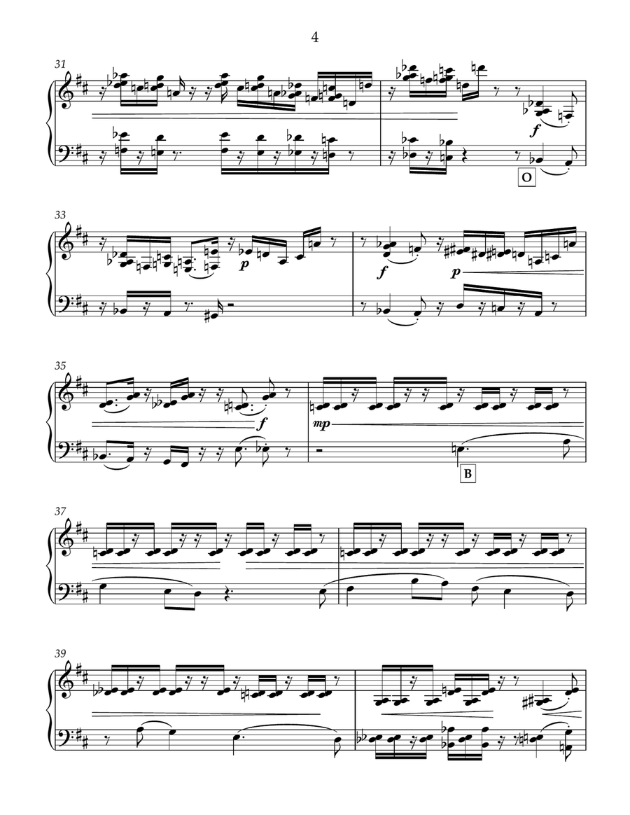 Etude-caprise #5 for free bass button accordion Accordion scores gallery preview page 4