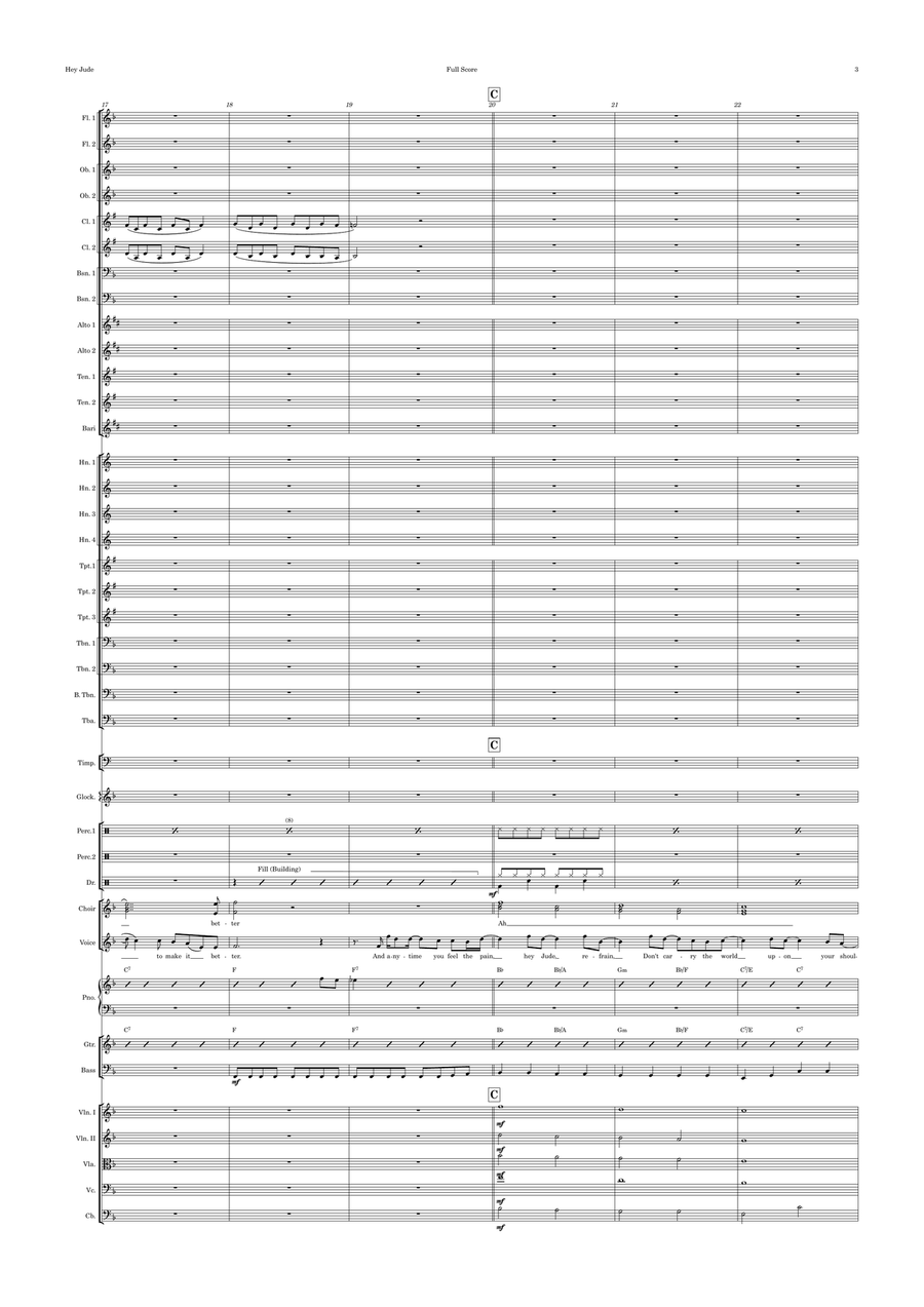 Hey Jude Hey Jude Full Orchestra scores gallery preview page 3