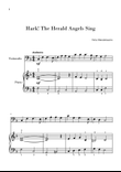 Hark! The Herald Angels Sing (Easy Cello with Piano Accompaniment)