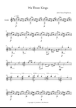 We Three Kings - Sheet Music + TABS