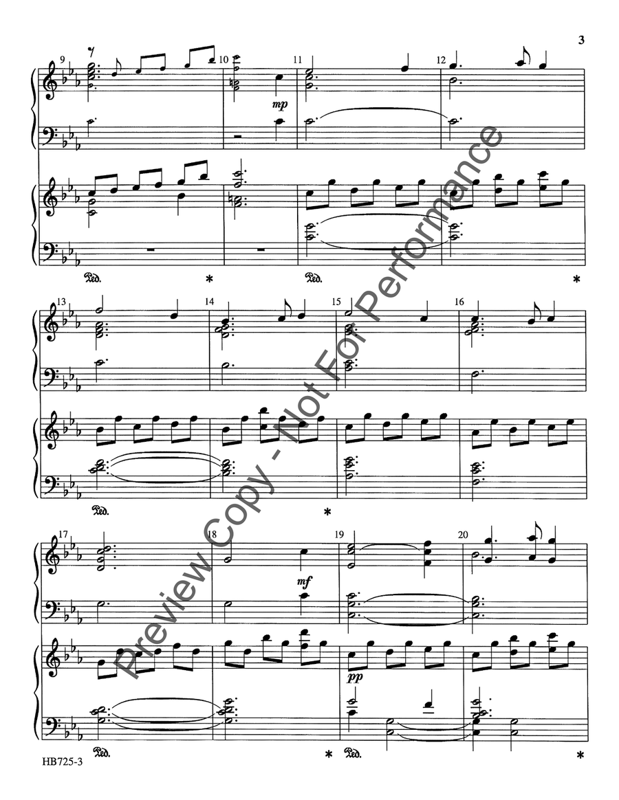 Come See the Child - piano and handbell score Handbell Choir scores gallery preview page 4