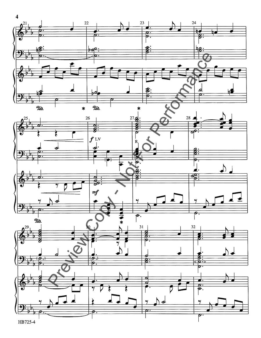Come See the Child - piano and handbell score Handbell Choir scores gallery preview page 5