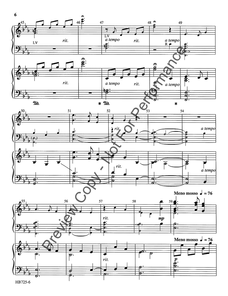 Come See the Child - piano and handbell score Handbell Choir scores gallery preview page 7