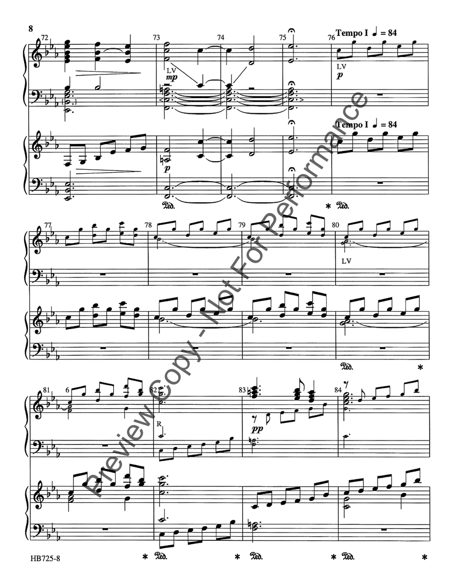 Come See the Child - piano and handbell score Handbell Choir scores gallery preview page 9