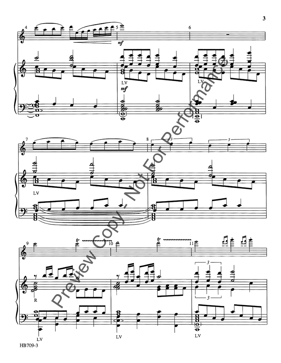 His Eye Is on the Sparrow - Childers Handbell Choir scores gallery preview page 4