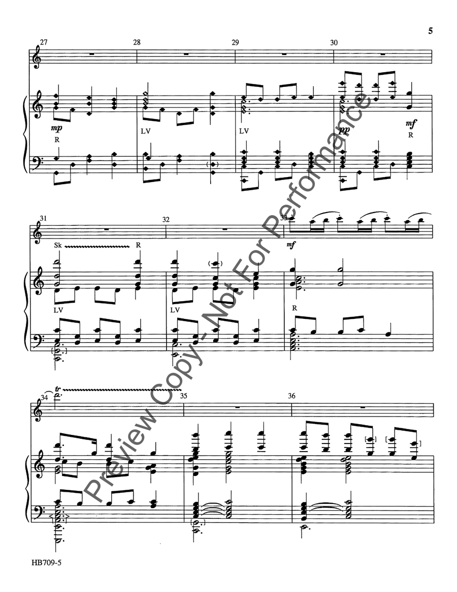 His Eye Is on the Sparrow - Childers Handbell Choir scores gallery preview page 6