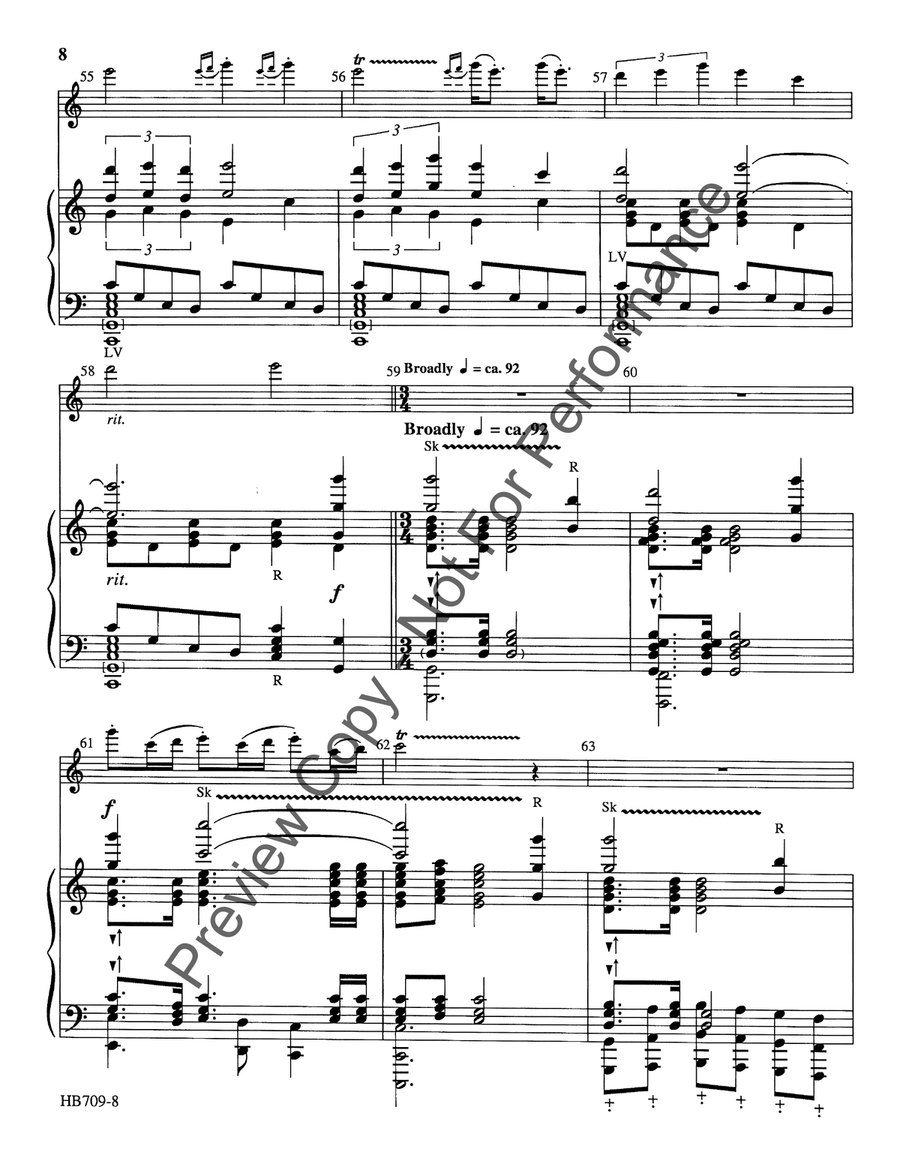 His Eye Is on the Sparrow - Childers Handbell Choir scores gallery preview page 9