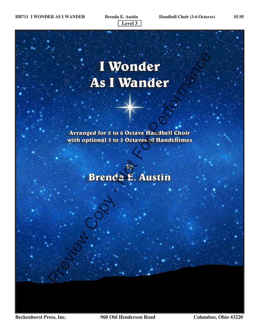 I Wonder As I Wander - Austin 5-Octaves scores gallery preview page 2