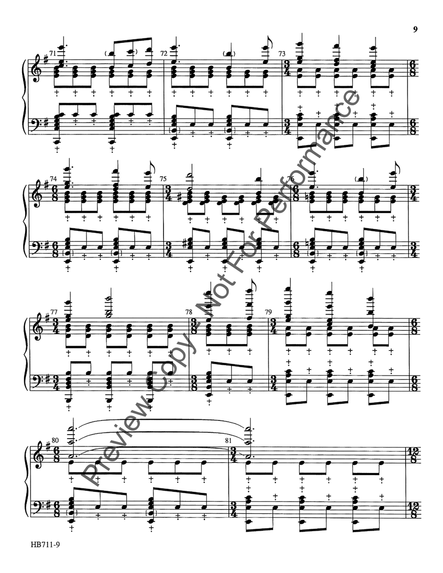 I Wonder As I Wander - Austin 5-Octaves scores gallery preview page 9