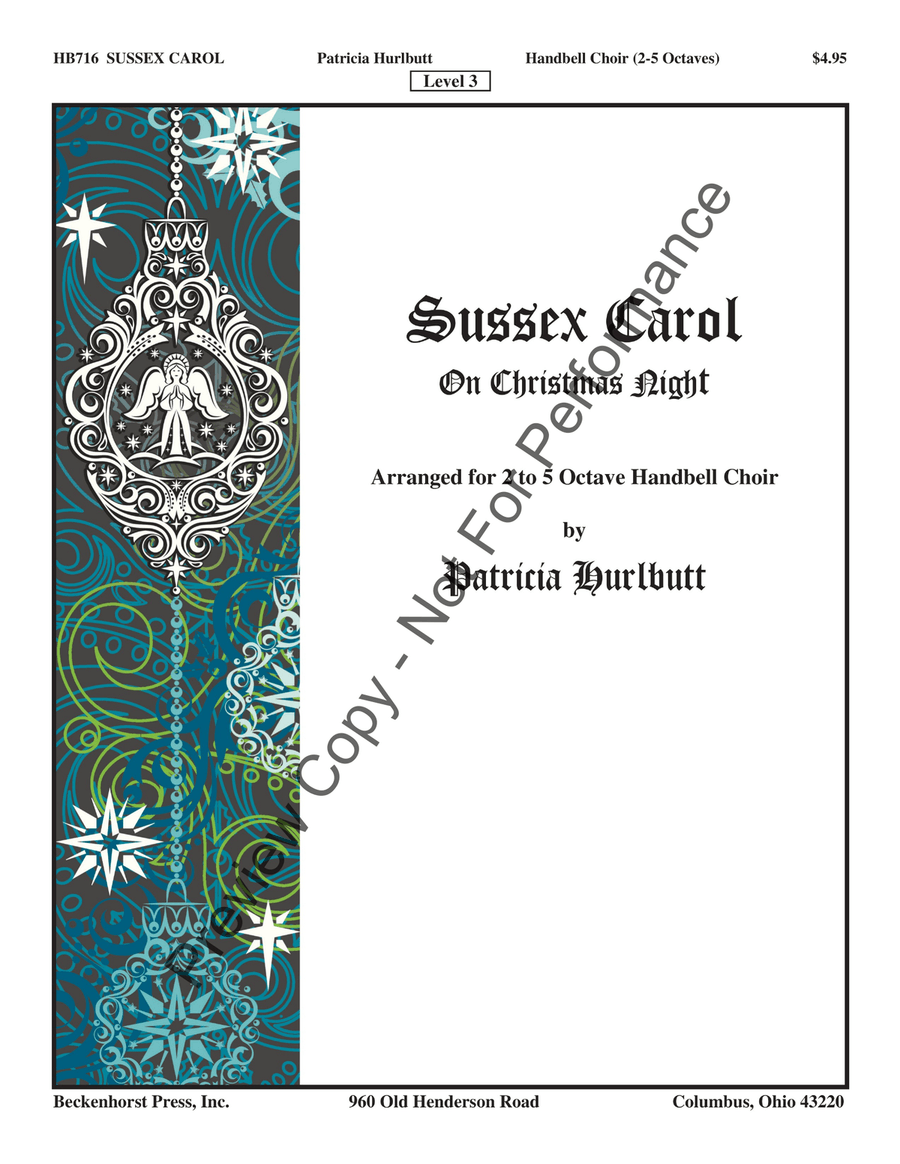 Sussex Carol (On Christmas Night) 5-Octaves scores gallery preview page 2