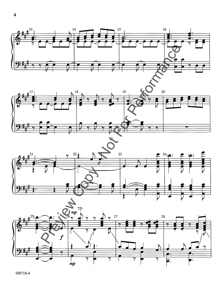 Sussex Carol (On Christmas Night) 5-Octaves scores gallery preview page 4