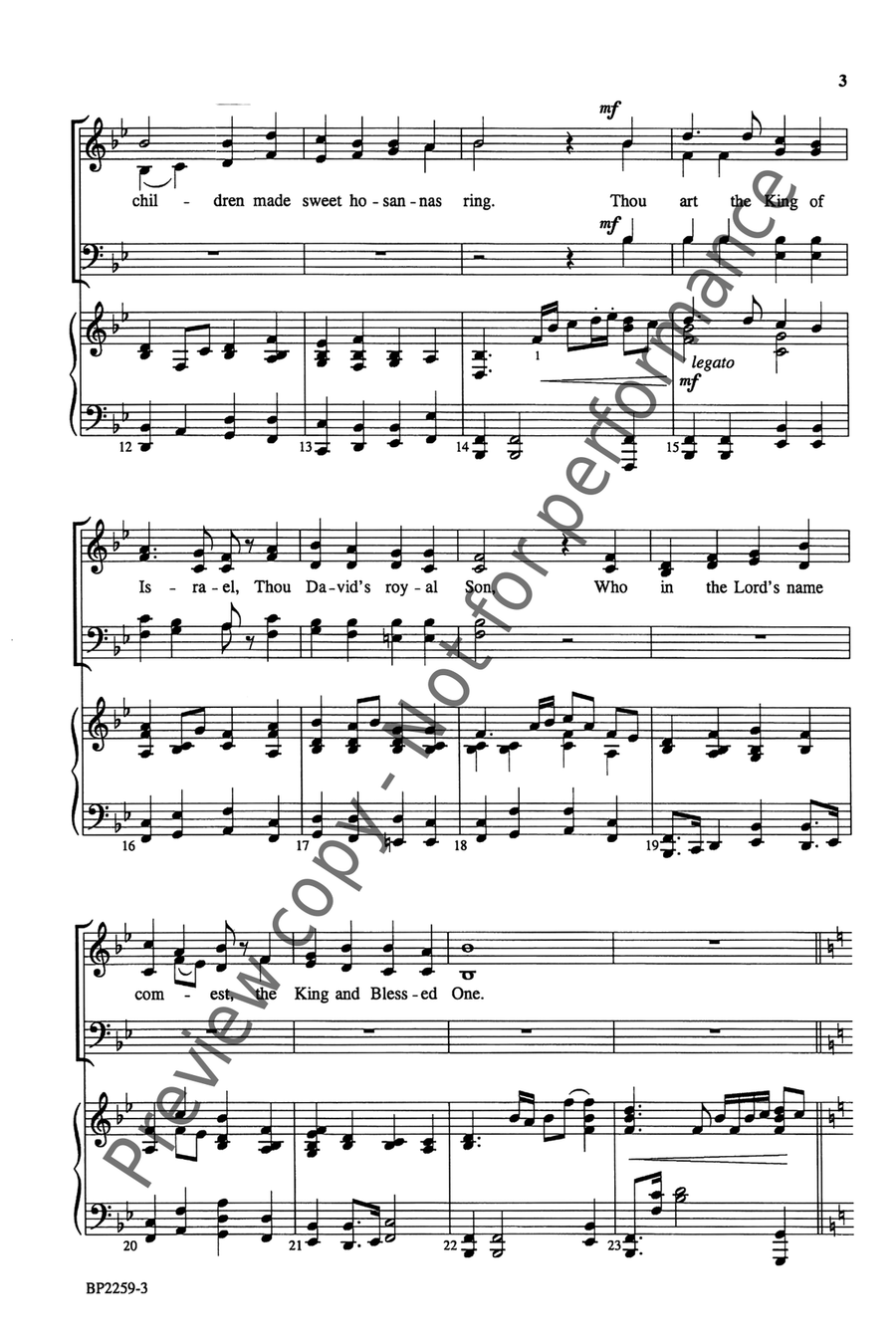 All Glory, Laud and Honor (Ijames) 4-Part scores gallery preview page 4