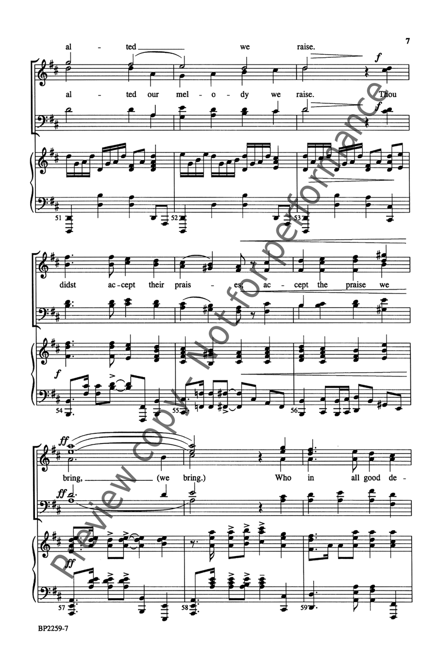 All Glory, Laud and Honor (Ijames) 4-Part scores gallery preview page 8