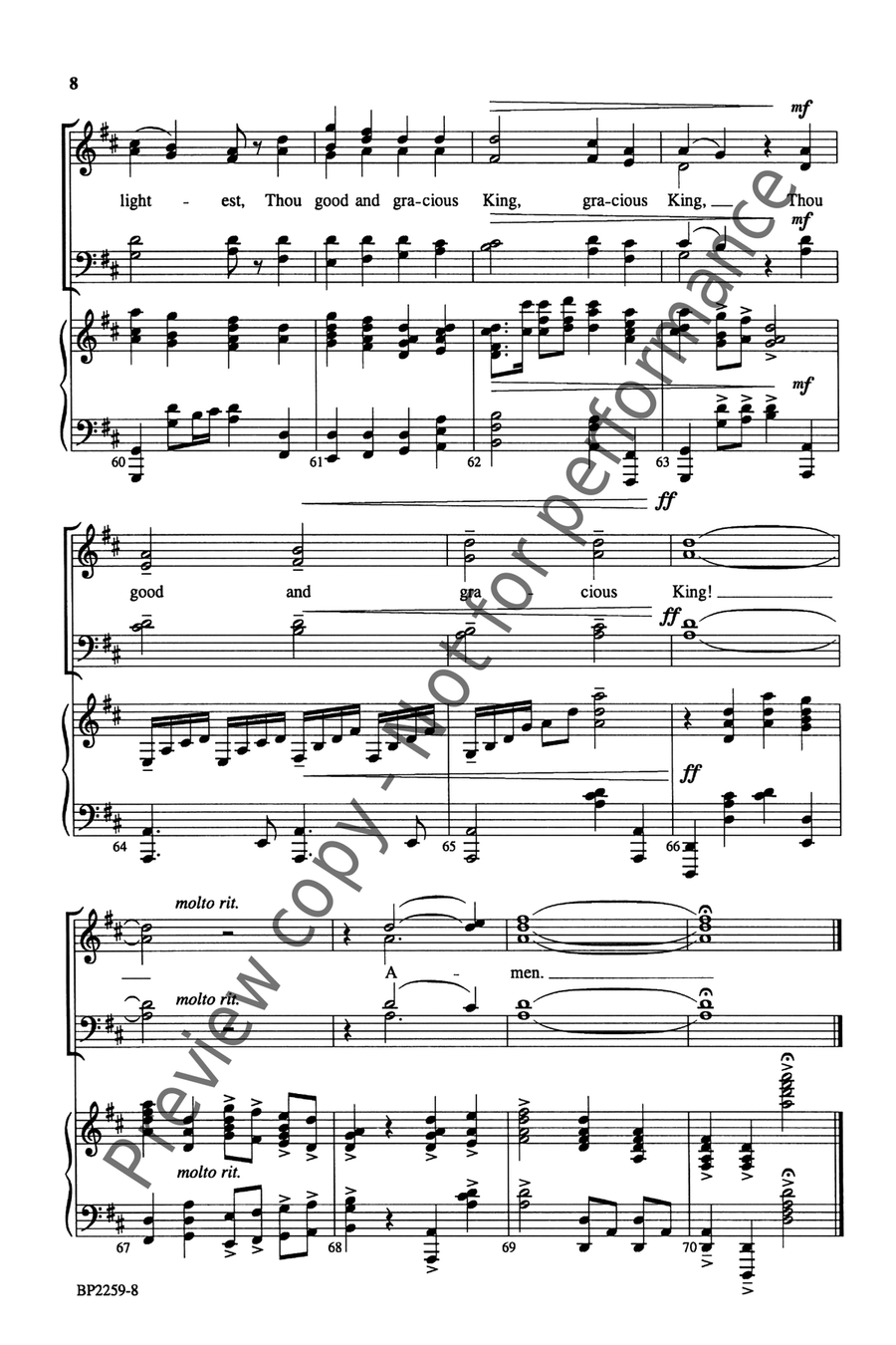 All Glory, Laud and Honor (Ijames) 4-Part scores gallery preview page 9