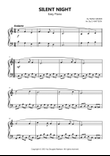 Silent Night sheet music for piano