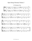 Open String Christmas for Violin, Volume 2
