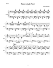 Piano etude No.1