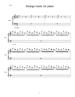A strange music for piano