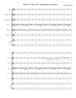 Music for flute, five saxophones and piano