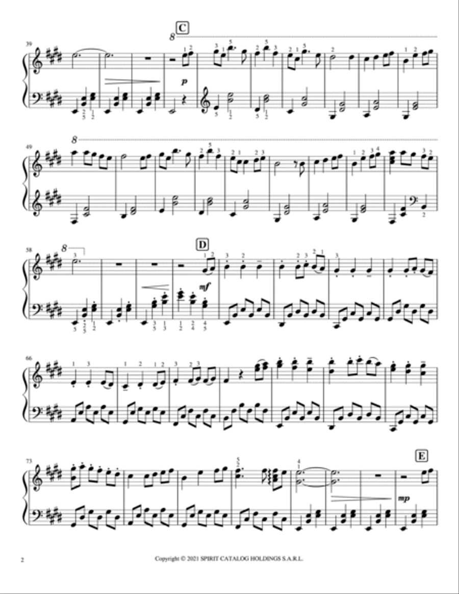 Always With Me (spirited Away) Piano Solo scores gallery preview page 2