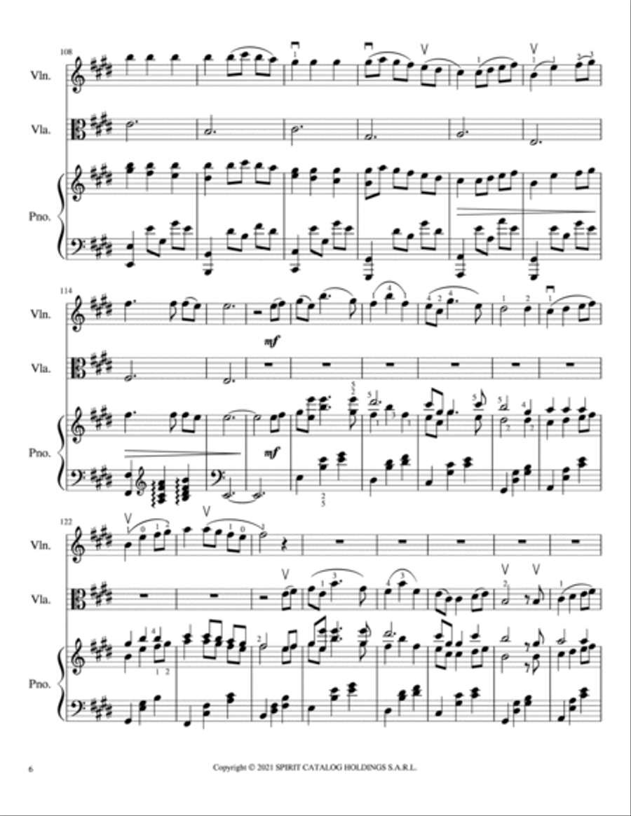 Always With Me (spirited Away) Viola scores gallery preview page 6