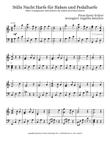 Stille Nacht - Arrangement für Harfe Solo