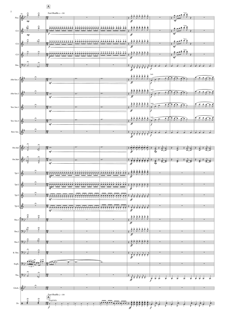 All I Want For Christmas Is You Marching Band scores gallery preview page 2