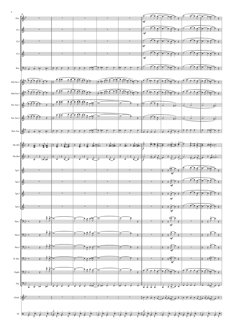 All I Want For Christmas Is You Marching Band scores gallery preview page 4