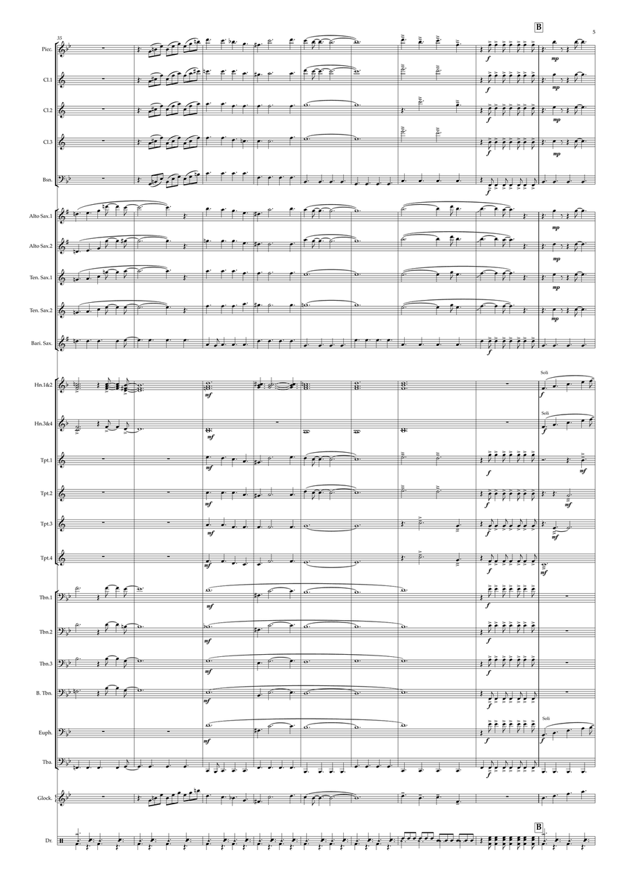 All I Want For Christmas Is You Marching Band scores gallery preview page 5
